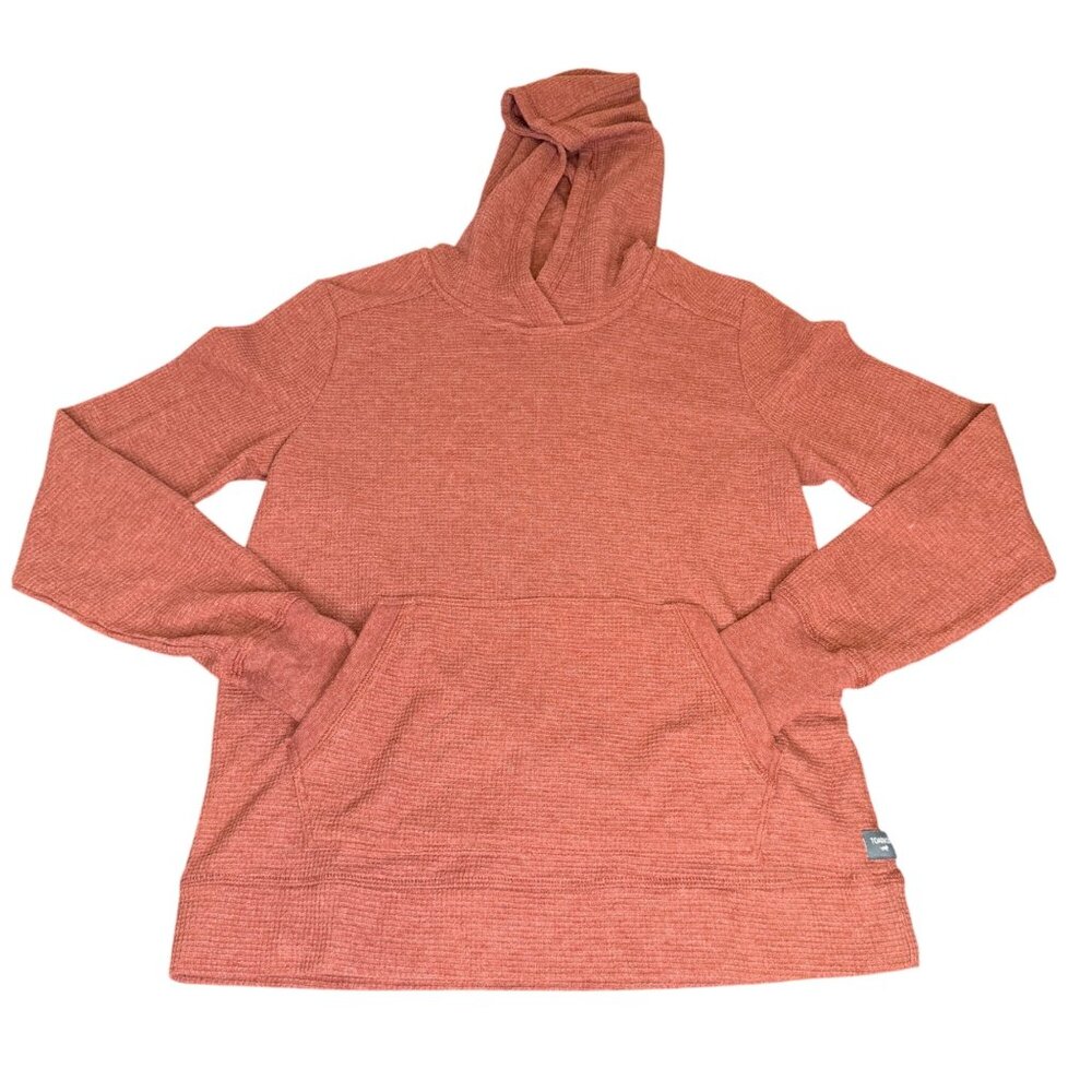 Toad & Co Womens Foothill Hooded Waffle Knit Pullover Sweater Sz XS Sustainable